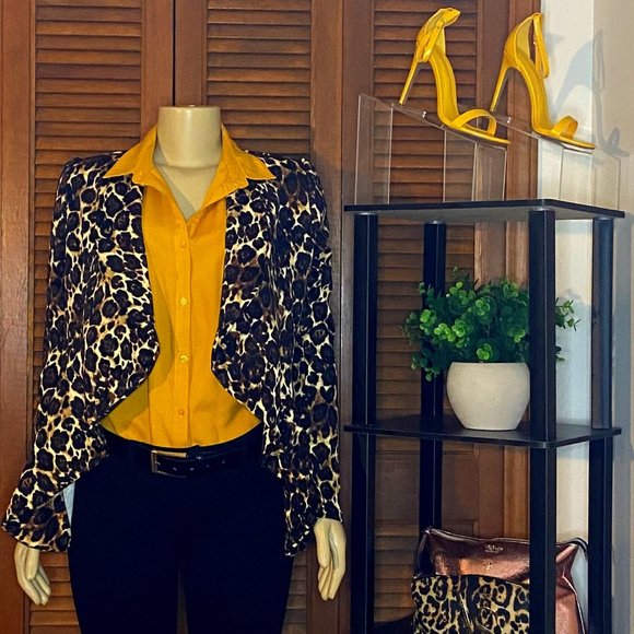 Jackets & Blazers - TOP 10 MEDIUM LEOPARD BLAZER